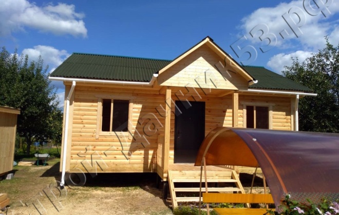 2 Брусовой дом ОД-7 6×8, 48 м², Московская область, Город Воскресенск, СНТ «Союз». (1)